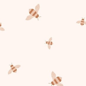 Tossed Honey Bees in Soft Neutrals 12in 