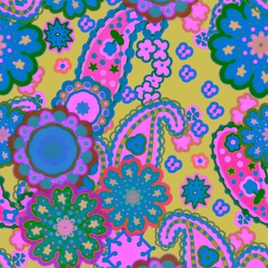 Psychedelic (Large) in Pink and Green