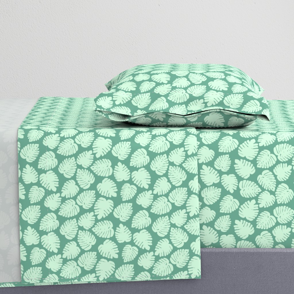 Seafoam Green Monstera // Small