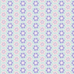 Candy Color Flowers And Dots-S