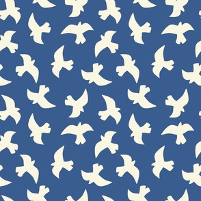 Flocked - blue