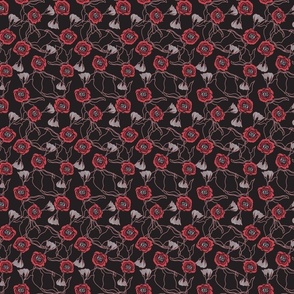 Grey Red Black Roses 2 (Small)