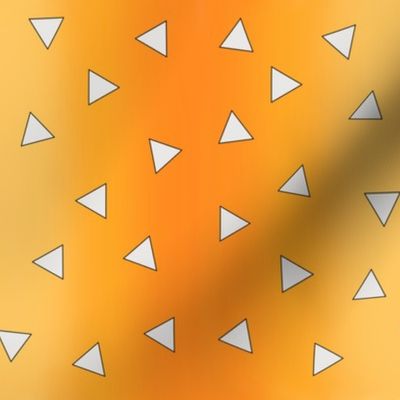 Anime Yellow Triangle Pattern, Lightning small