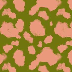 Green and Pink Abstract Spots