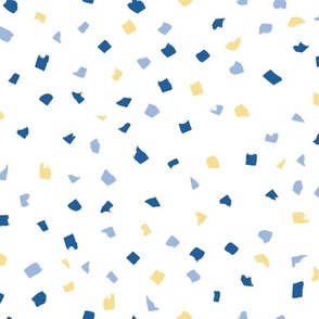 Confetti Dots – blue yellow white