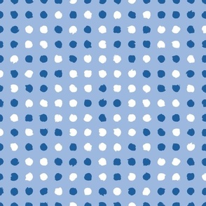 Plumarius Dots – blue white