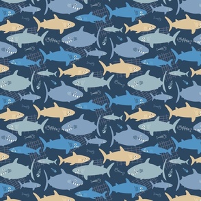 Friendly Sharks Blue