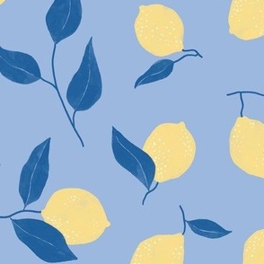 lemon branches – blue yellow
