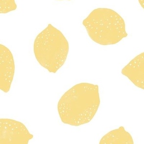 lemons with dots – yellow white