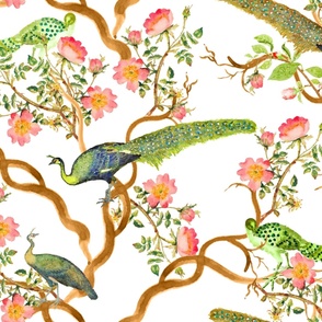Chinoiserie Floral and Birds