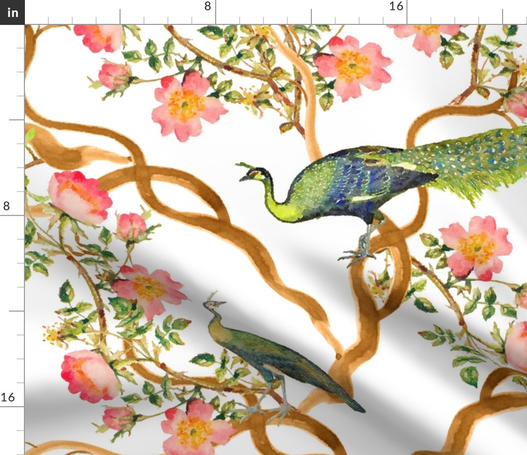 Chinoiserie Floral and Birds