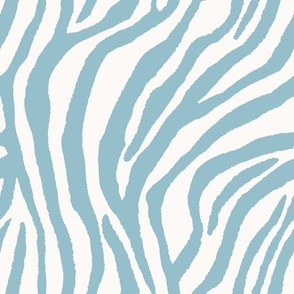 zebra stripe \\ sky blue 