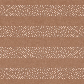 dotty stripes - stipple dots - home decor - brown - LAD22