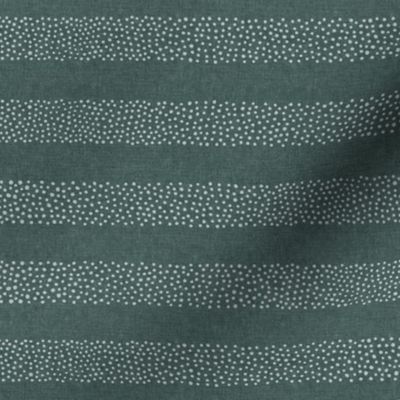 (small scale) dotty stripes - stipple dots - home decor - restoration green - LAD22