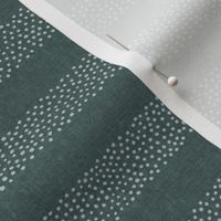 (small scale) dotty stripes - stipple dots - home decor - restoration green - LAD22