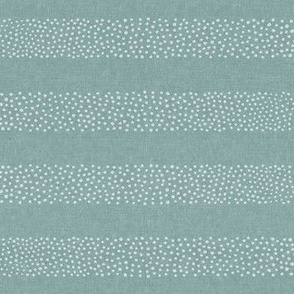 (small scale) dotty stripes - stipple dots - home decor - dusty blue -  LAD22