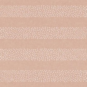 (small scale) dotty stripes - stipple dots - home decor - blush - LAD22