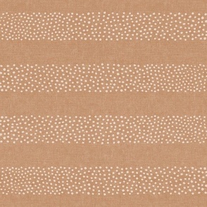 dotty stripes - stipple dots - home decor - golden brown - LAD22