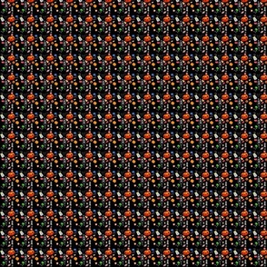 halloween treats pattern black