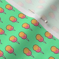 cotton candy pattern green