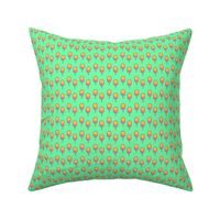 cotton candy pattern green