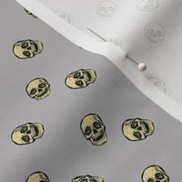 skull grey pattern