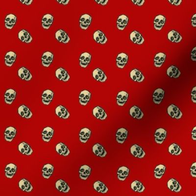skull red pattern