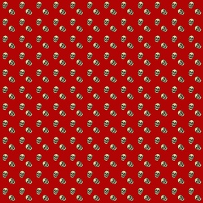 skull red pattern