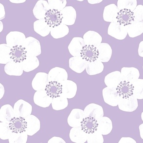 strawberry blossoms – lilac white