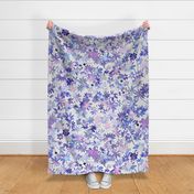 Daisies watercolor Violet Periwinkle Jumbo large