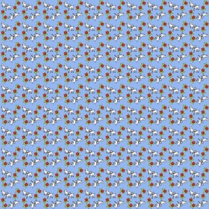 lamb pattern blue