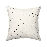 Small Dots Black and Offwhite