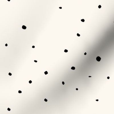 Small Dots Black and Offwhite