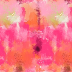 Pink Blossoms Abstract - (medium-large scale)