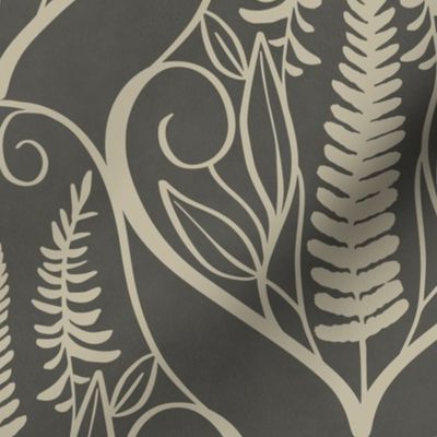 scalloped ferns ebony and Eucalyptus_Medium