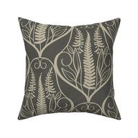 scalloped ferns ebony and Eucalyptus_Medium