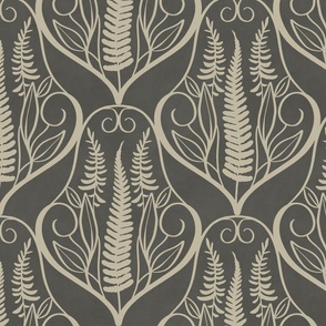 scalloped ferns ebony and Eucalyptus_Medium