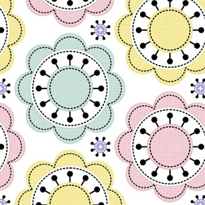 Pastel Posy Patches