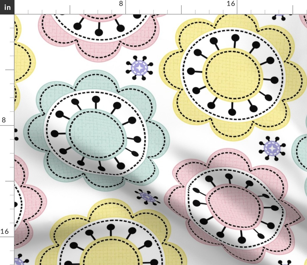 Pastel Posy Patches