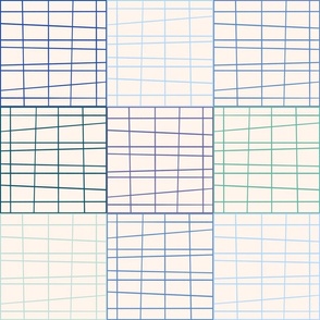 Grid Lines - Blue - Large Scale