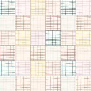 Grid Lines - Rainbow - Medium Scale