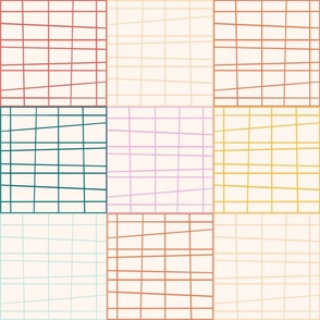 Grid Lines - Rainbow - Large Scale