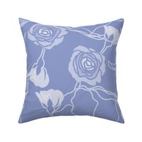 Periwinkle Roses 3 (Large)
