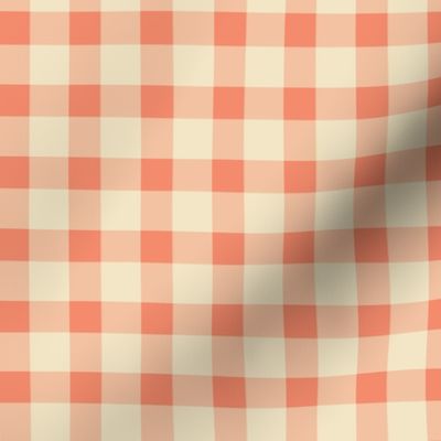 Soft warm pink gingham