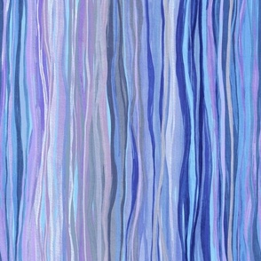 Lilac Infinity Wavy Gouache Stripes