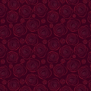 Dark Roses in red - small