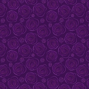 Dark Roses in purple - small