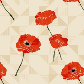 Poppies & Triangles