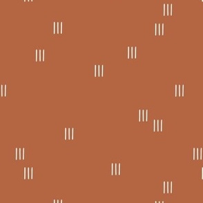 Minimal mudcloth stripes bohemian mayan abstract indian love aztec design cinnamon rust VERTICAL