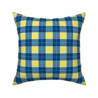 Ukraine donation tartan design blue yellow gingham